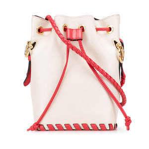 Pre-Loved Fendi Mini Leather Whipstitch Mon Tresor Bucket Bag